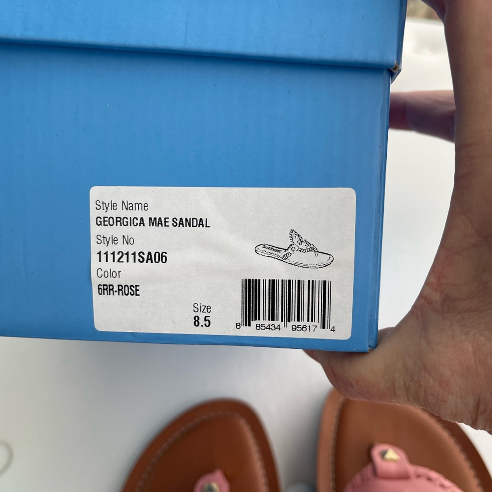 Jack Rogers Pink Leather Sandals - Picture 5 of 5
